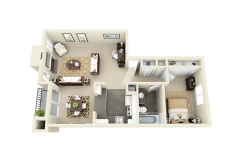 Marquam 1 bed 1 bath apartment at Miramonte Lodge, Oregon